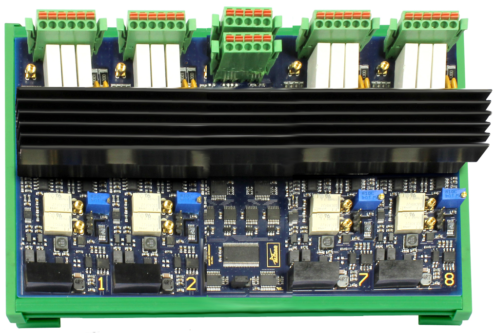 ALLDAQ ADQ-44 (V1.5) / programmierbare Stromsenke mit 4 potentialfreien Kanälen / Dauerleistung 20W / Auflösung 1mA (16bit DAC)***